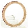 Image 3 : NEW 14k Solid Rose Gold Stackable 0.94 ctw Rich Red Round Ruby Eternity Band Rin