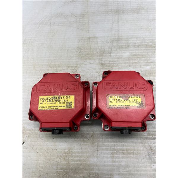 (2) Fanuc #A860-2000-T321 Pulsecoders