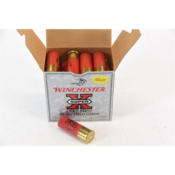 25 Rounds 12 Gauge Winchester 2-3/4  #4 Super X Lead Shot Ammunition