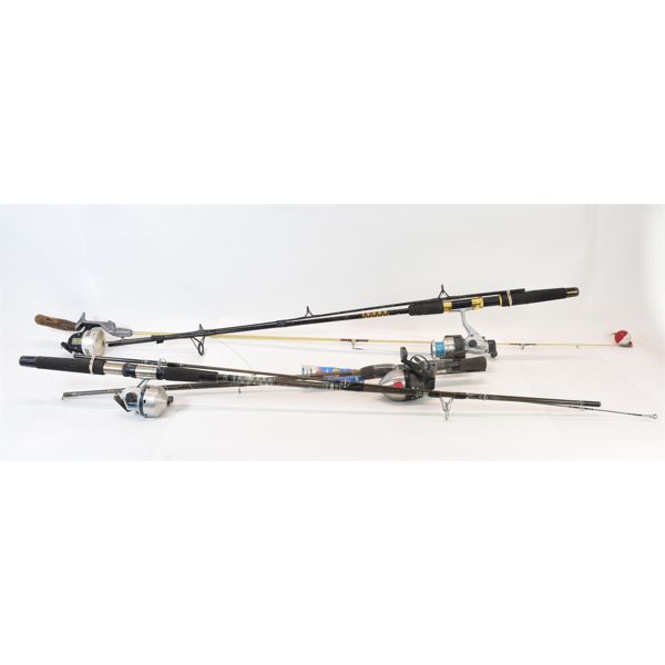 Box Lot Fishing Rods & Tackle
