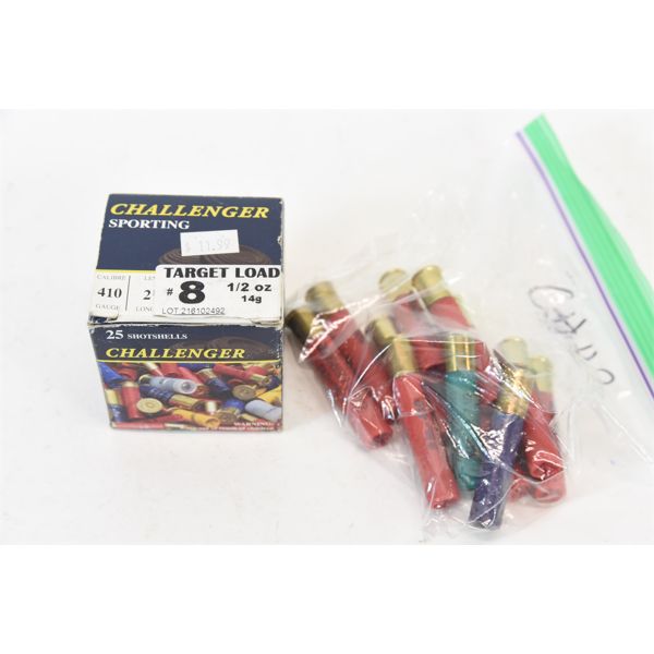 25 Rounds Challenger 410ga 2-1/2