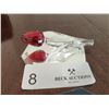Image 2 : Swarovski Crystal Red Tulip