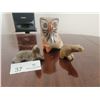 Image 2 : 2 Hand Carved Soapstone Animals & Hollow Painted Ceramic(?) Owl