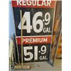Image 2 : Vintage Wooden Hand Painted Gas Sign