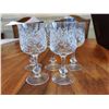 Image 2 : Set of 5 Crystal Wine Glasses