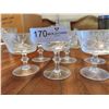 Image 2 : Set of 6 Crystal Dessert Bowls/Sherbet Glasses