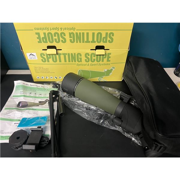 Lot of 1 Gosky Outdoor Spotting Scope for Shooting/Hunting w/ Tripod Mount & Carrying Bag