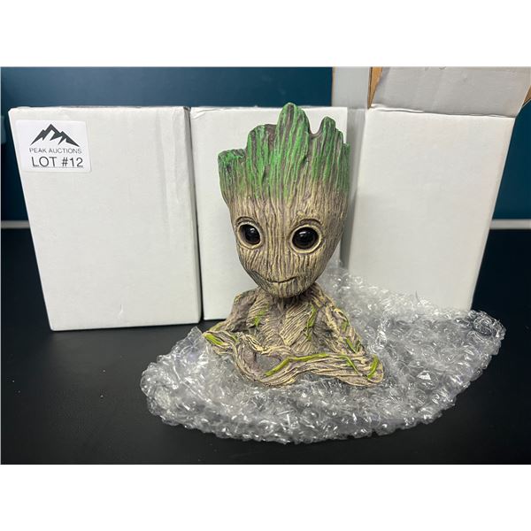 Lot of 3 Groot Planter Pots/Figurines