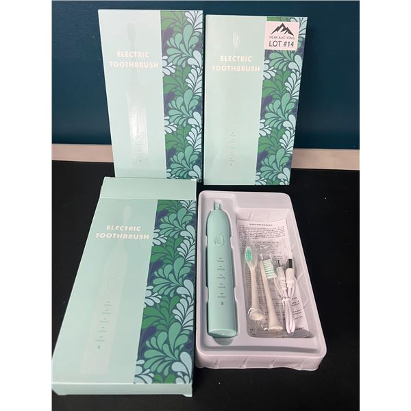 Lot of 3 Electric Rechargeable Toothbrushes
