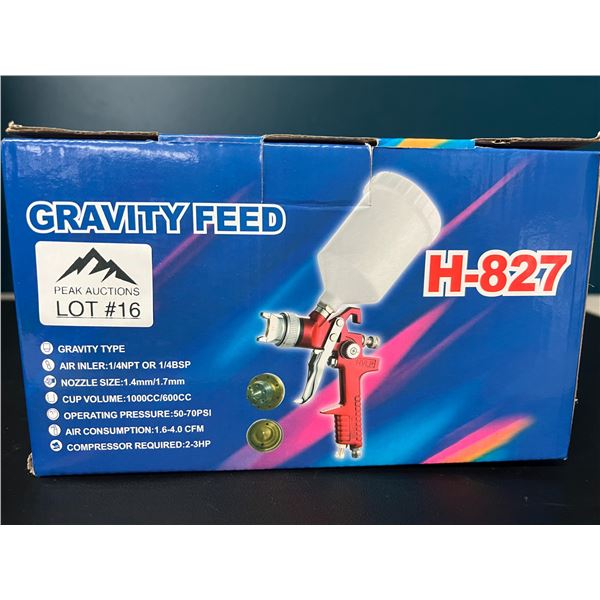 Lot of 1 Gravity Feed Paint Spray Gun