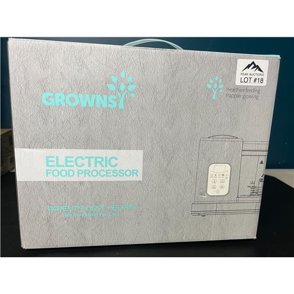 Lot of 1 Grownsy Multi-Function 7-in-1 Electric Food Processor/Baby Food Maker