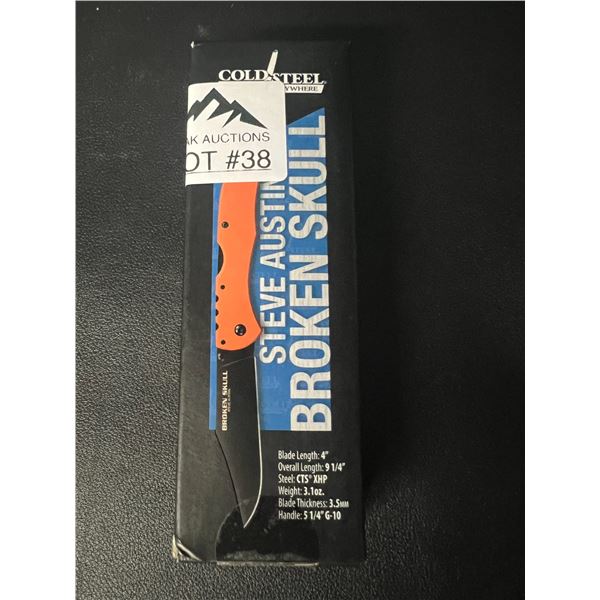 Lot of 1 Cold Steel - Steve Austin Broken Skull Folding Knife