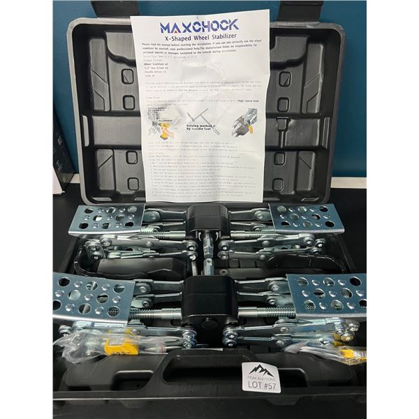 Lot of Maxchock XShaped RV Stabilizer Wheel Chocks (2pack)