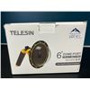 Image 1 : Lot of 1 Telesin 6" Dome Port for GoPro Camera