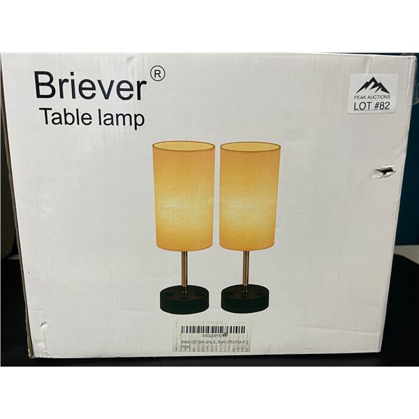 Lot of 1 2pack USB Table Lamps