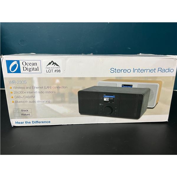 Lot of 1 OceanDigital Stereo Internet Radio - Model WR-230S