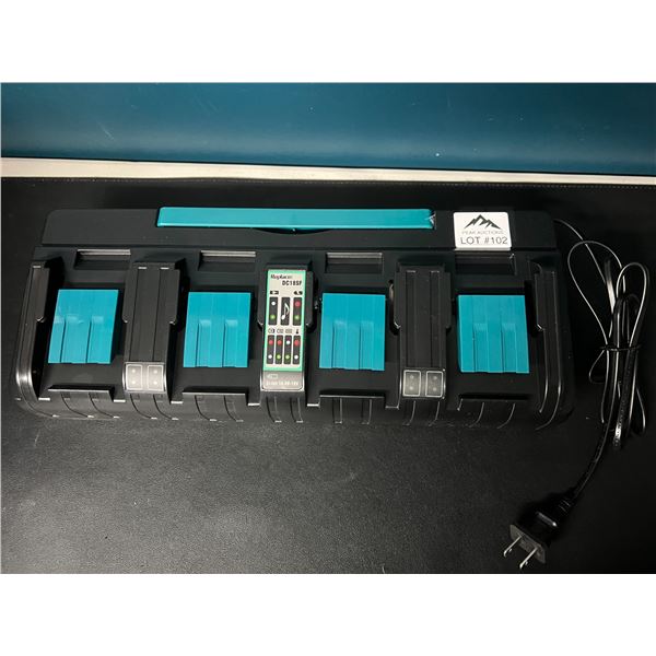 Lot of 1 4-Port 18V Rapid Charger DC18SF for Makita Lithium Batteries (14.4V-18V)