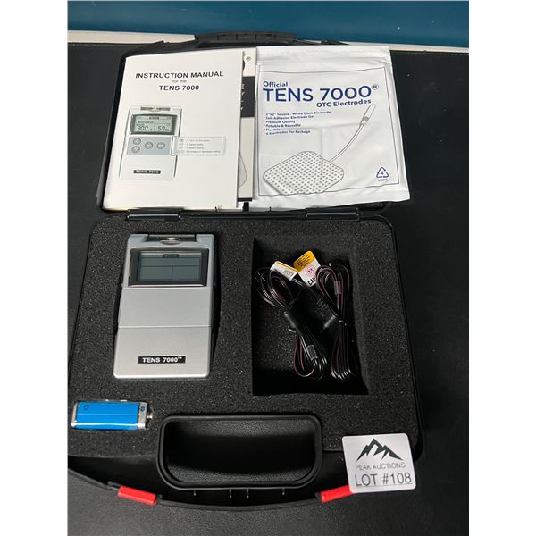 Lot of 1 TENS 7000 Pain Relief - Electric Muscle Stimulator Device