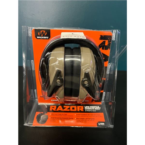 Lot of 1 Wlker's Razor Slim Low Profile Passive Earmuffs