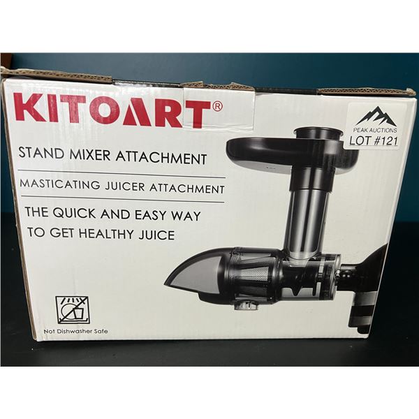Lot of 1 Kitoart Stand Mixer Masticating Juicing Attachment