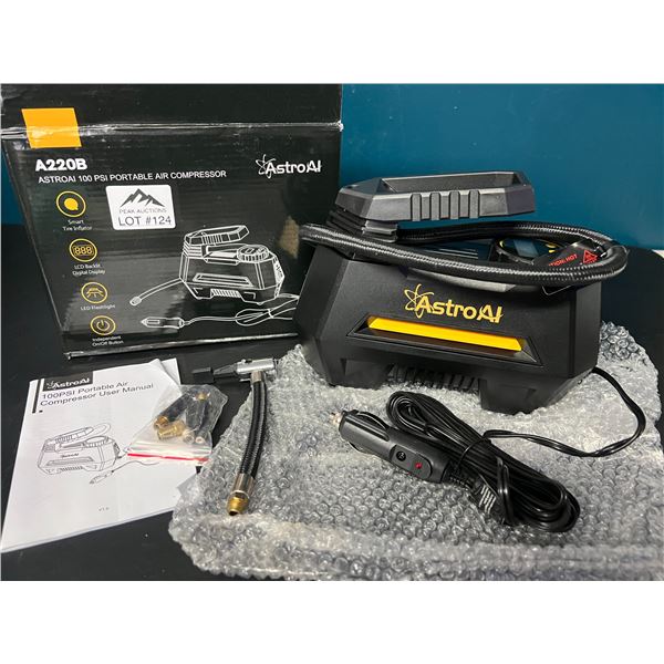 Lot of 1 AstroAI A220B 100PSI Portable Air Compressor