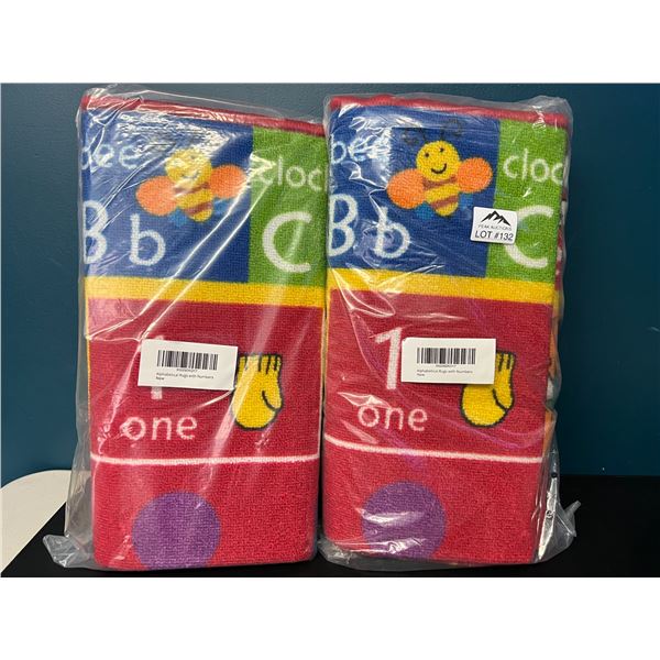 Lot of 2 Alphabetical Rugs/Carpets for Kids