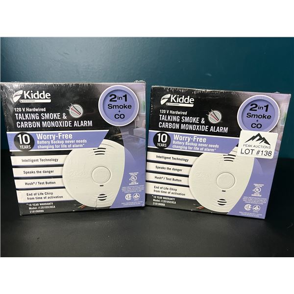 Lot of 2 Smoke & Carbon Monoxide Alarms