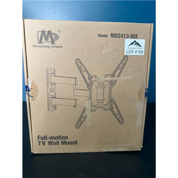 Lot of 1 Full Motion TV Wall Mount - Fits TV's up to 55"