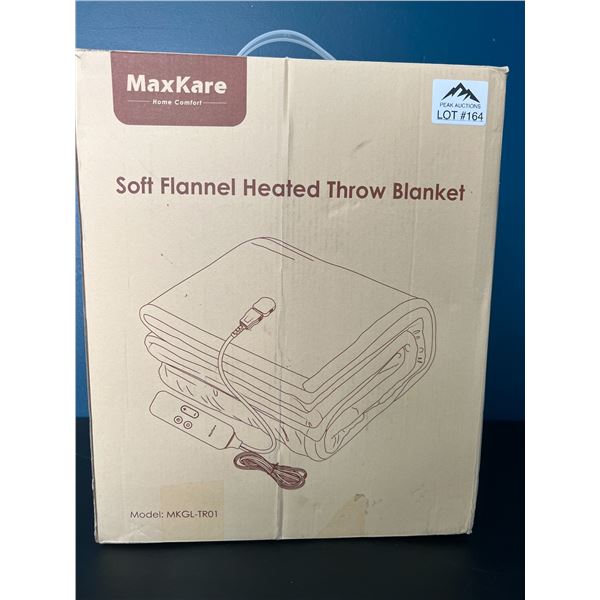 Lot of 1 Electric Heated Soft Flannel Throw Blanket