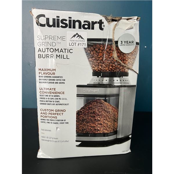 Lot of 1 Cuisinart Supreme Grind Automatic Burr Mill