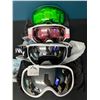 Image 2 : Lot of 4 Pairs of Assorted Ski/Snowboarding Goggles
