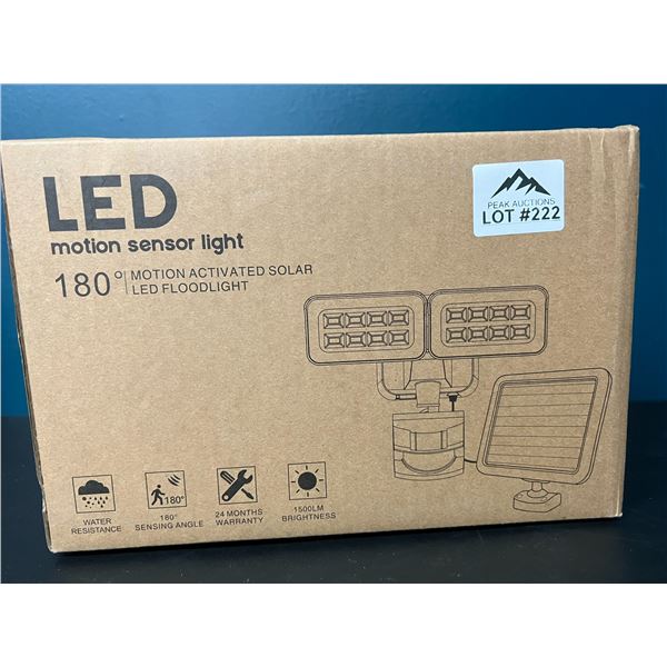 Lot of 1 Solar LED Motion Sensor Floodlight