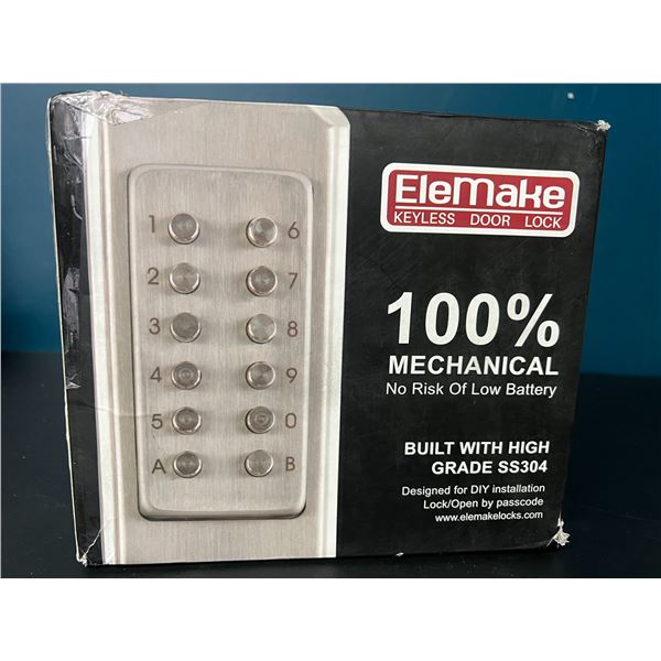 Lot of 1 Elemake Keyless Door Lock