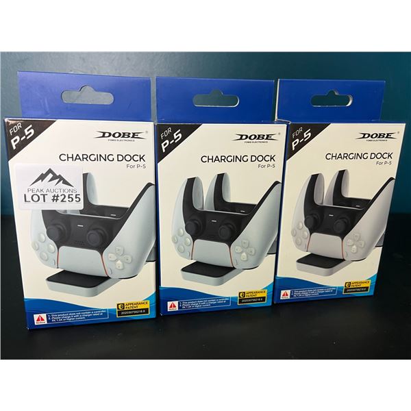 Lot of 3 Charging Docks for PS5 Controllers