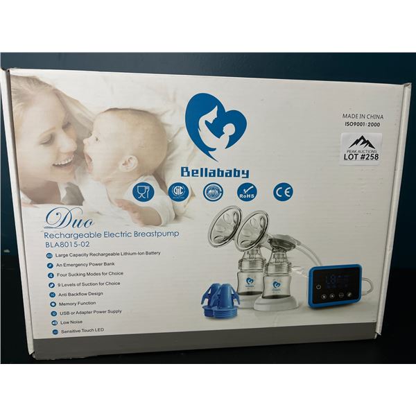 Lot of 1 BellaBaby Duo Rechargeable Electric Breast Pump