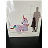 Image 4 : Lot of 1 Inflatable Birthday Unicorn w/ LED Lights - Over 4FT Tall!