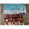 Image 1 : Lot of 7 Christmas Stockings & 7 Christmas Chair Covers