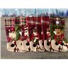 Image 2 : Lot of 7 Christmas Stockings & 7 Christmas Chair Covers