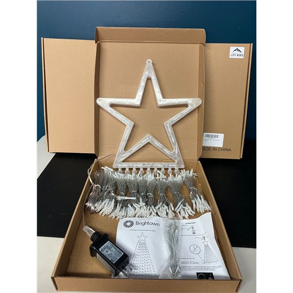 Lot of 3 Star Waterfall Outdoor Christmas String Lights