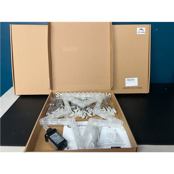 Lot of 3 Star Waterfall Outdoor Christmas String Lights