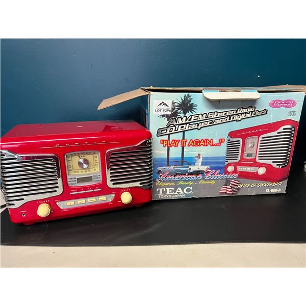 Lot of 1 Retro AM/FM Stereo Radio/Clock (*Used)