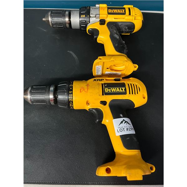 Lot of 2 Dewalt Cordless Drills (*Used)