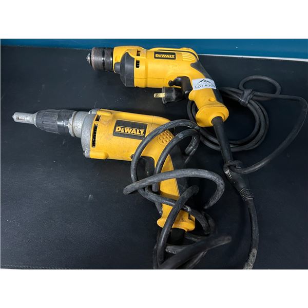 Lot of 2 Dewalt Corded Drills (*Used)