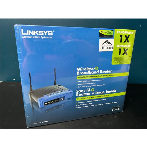 Lot of 1 Linksys Wireless-G Broadband Router