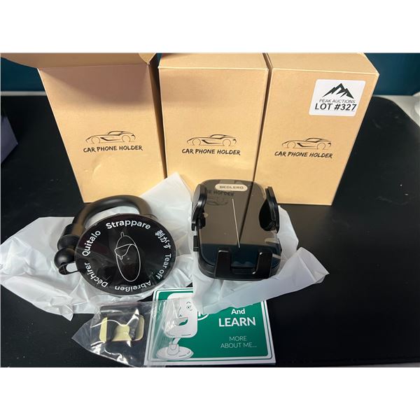 Lot of 3 Car Phone Holders