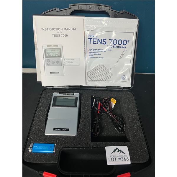 Lot of 1 TENS 7000 Pain Relief - Electric Muscle Stimulator Device