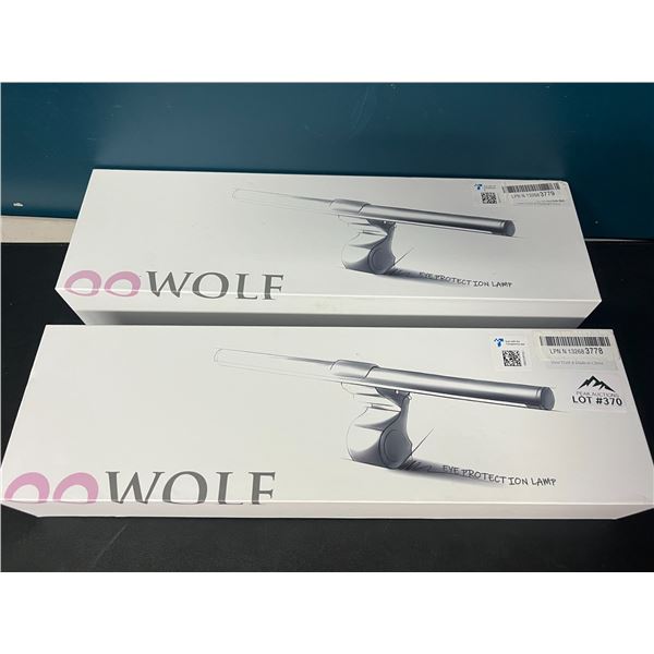 Lot of 2 Dual Light Source Monitor Lamps