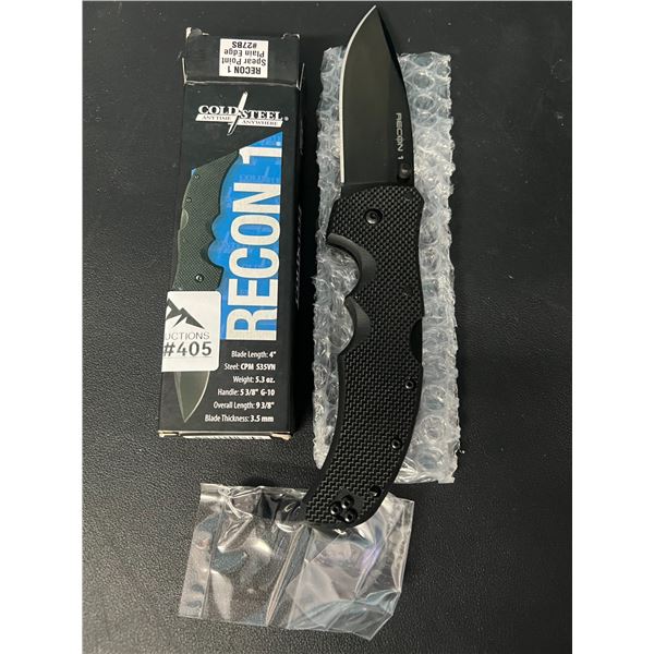 Lot of 1 Cold Steel Recon 1 Spear Point Plain Edge Knife