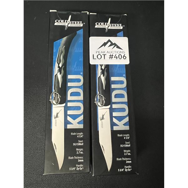 Lot of 2 Cold Steel Kudu Folding Knives
