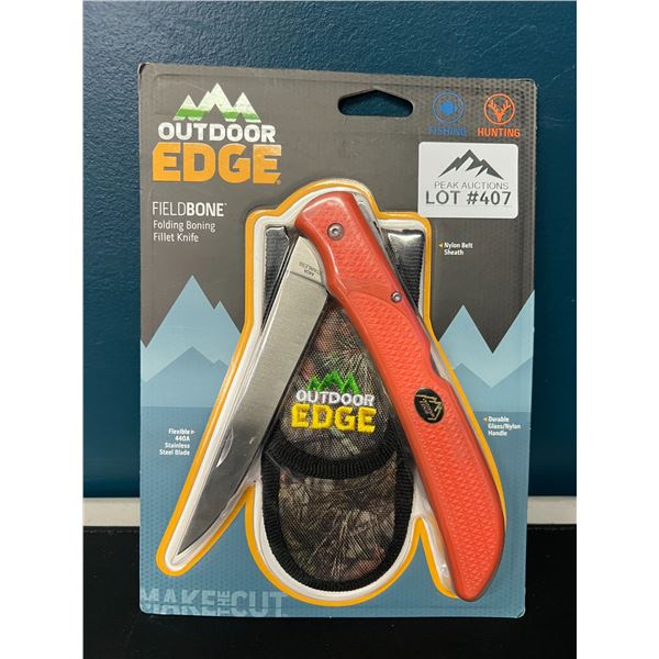 Lot of 1 Outdoor Edge FieldBone Folding Boning/Fillet Knife for Outdoors